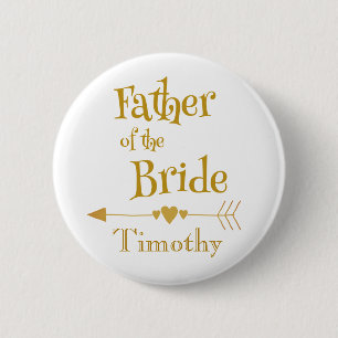 Wonderful Father of the Bride Button