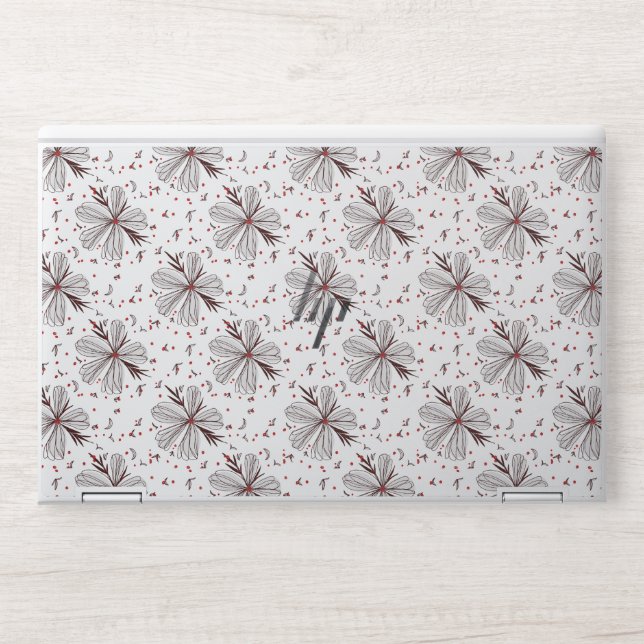 Wonderful Flora Seamless Design Pattern HP Laptop Skin (Front)