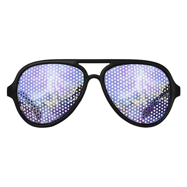 Wonderful flowers aviator sunglasses (Front)