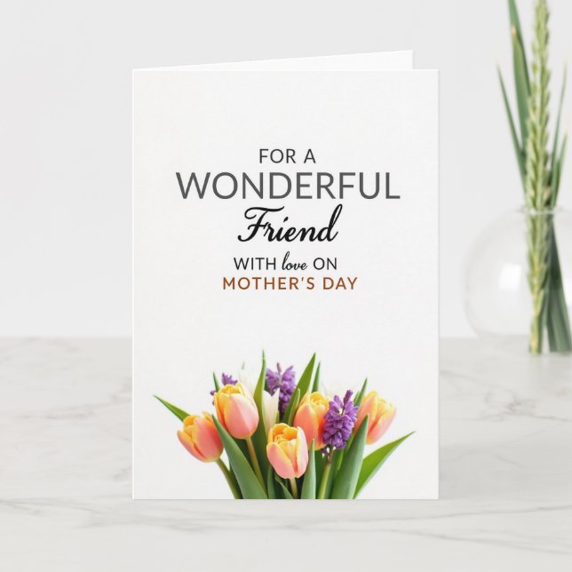 Wonderful Friend Day Love Card (Front)