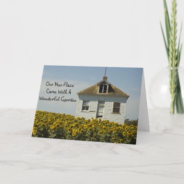 Wonderful Garden - Funny Change of Address Announcement (Front)