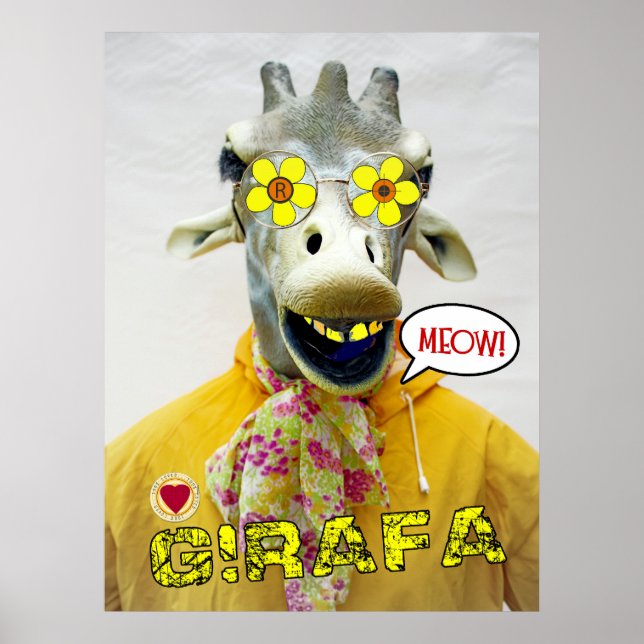 Wonderful Giraffe/Girafa Poster! Poster (Front)
