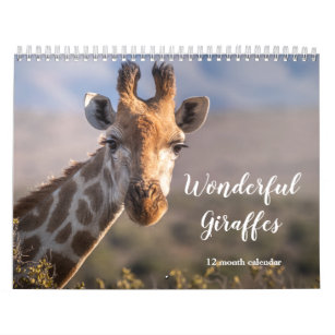 Wonderful Giraffes 2024 Calendar