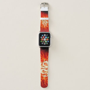 Wonderful golden dragon apple watch band