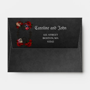Wonderful gothic design envelope