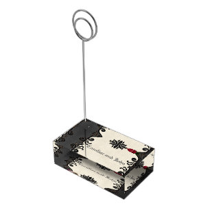 Wonderful gothic design place card holder