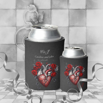 Wonderful Gothic Victorian Heart Can Cooler by stylishdesign1 at Zazzle