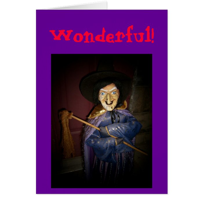 Wonderful Halloween & Birthday Card