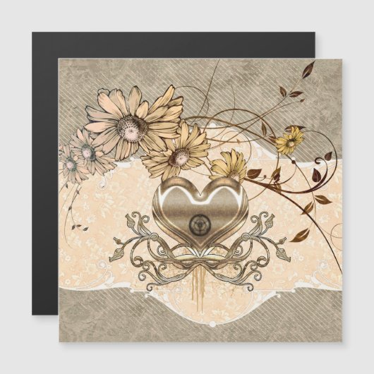 Wonderful heart with flowers (Front/Back)