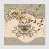 Wonderful heart with flowers (Front)