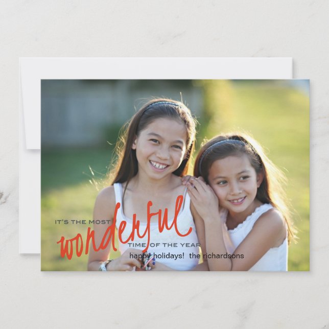 Wonderful Holiday Card (Front)