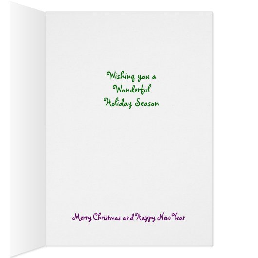 Wonderful Holiday Season Card (Inside (Right))
