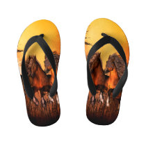 Wonderful horses kid's flip flops Wonderful horses kid's flip flops