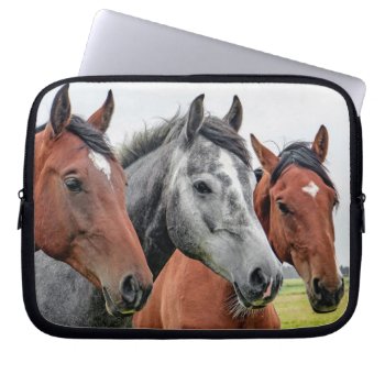 Wonderful Horses Stallion Photography Laptop Sleeve by WonderfulPictures at Zazzle