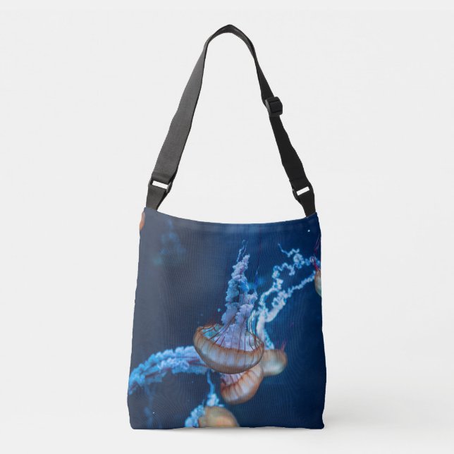 Wonderful Jellyfishes Crossbody Bag (Front)