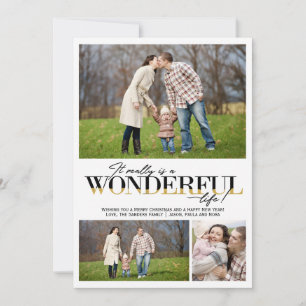 Wonderful Life 3 PH Christmas Photo Card
