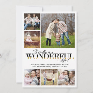 Wonderful Life 6 PH   Christmas Photo Card