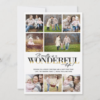 Wonderful Life 8 PH | Christmas Photo Card