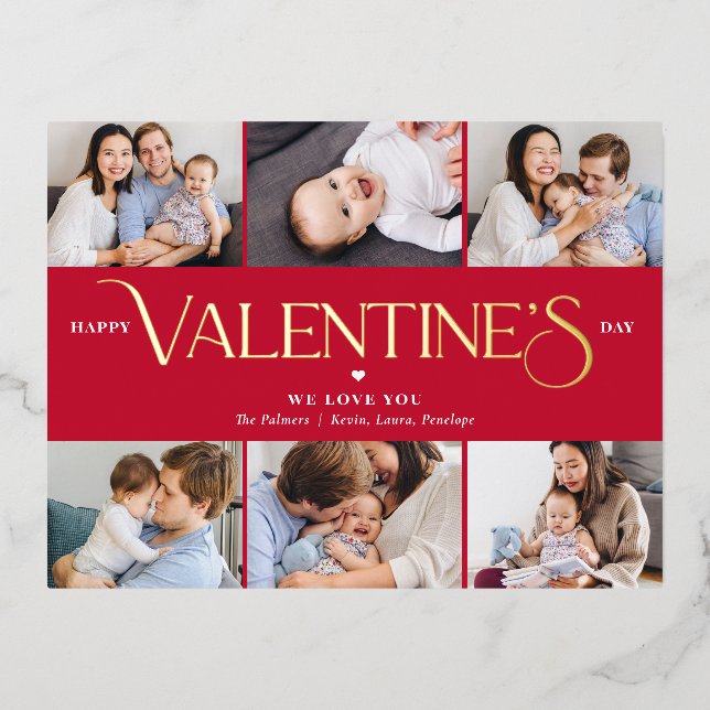 Wonderful Life Foil Valentine's Day Postcard (Front)