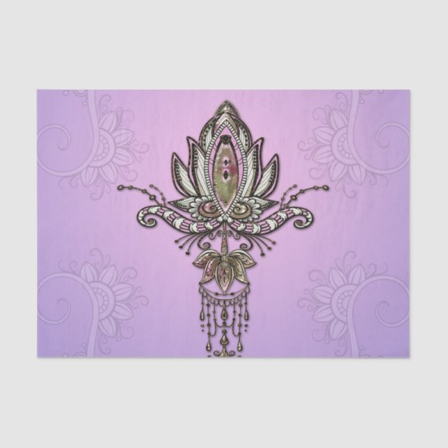 Wonderful lotus tissue paper (Front)