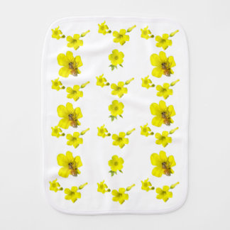 Wonderful Mini-Flowers on  Baby Burp Cloth
