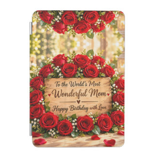 Wonderful Mom Red Roses Birthday iPad Mini Cover