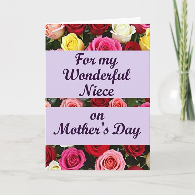 Wonderful Mothers Day Bloom Card (Front)