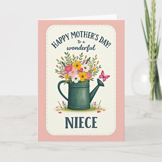 Wonderful Niece Mothers Day Card (Front)