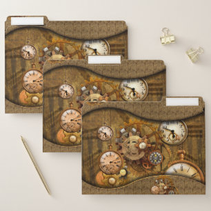 Wonderful noble steampunk design file folder