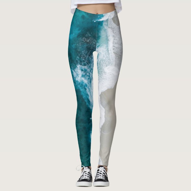 Wonderful Ocean View Leggings (Front)