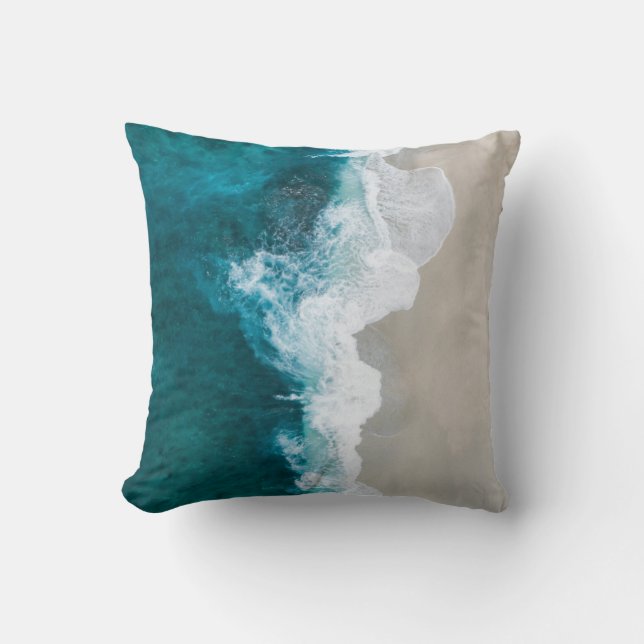 Wonderful Ocean View Throw Pillow (Front)