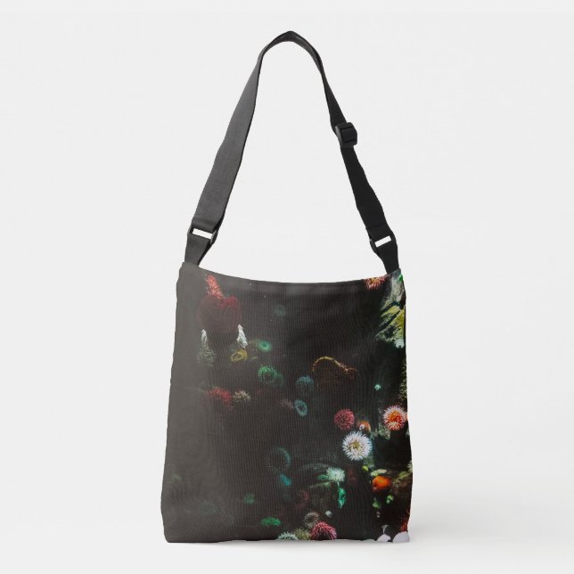 Wonderful Ocean Waves Crossbody Bag (Front)