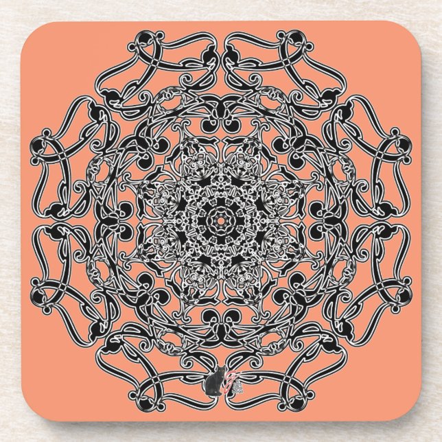 Wonderful Octa Glyph Dusk Coaster (Front)