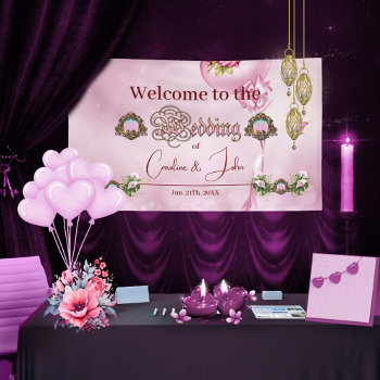 Wonderful Pink Callas Lily Banner by stylishdesign1 at Zazzle