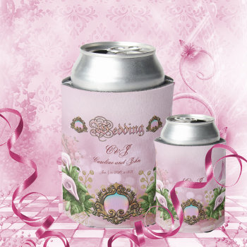 Wonderful Pink Callas Lily Can Cooler by stylishdesign1 at Zazzle