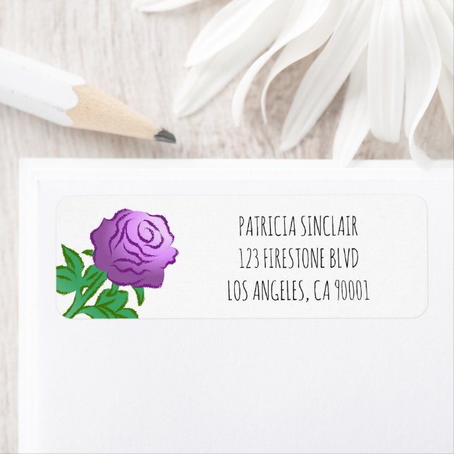Wonderful Purple Rose Label (Insitu)