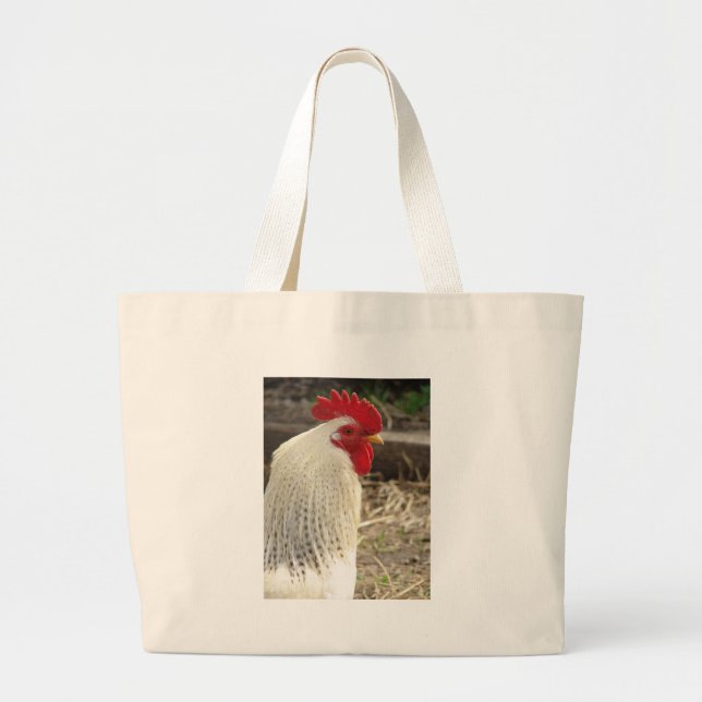 Wonderful Rooster Large Tote Bag (Front)