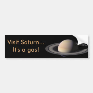 Wonderful Saturn Picture from NASA Bumper Sticker