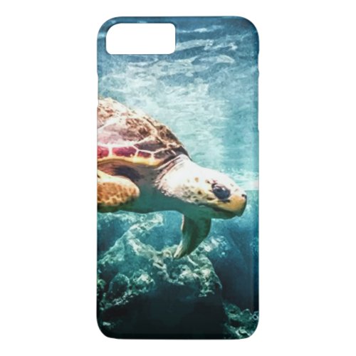 Wonderful  Sea Turtle Ocean Life Turquoise Sea iPhone 8 Plus7 Plus Case