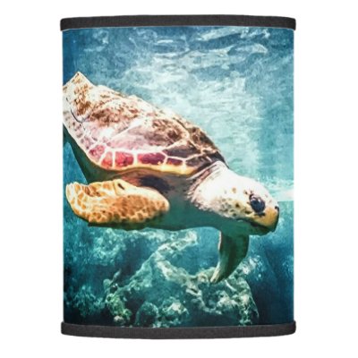 Golden Tortoise Turtle Feng S Abalone Table Lamp Zazzle Com