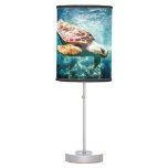 Wonderful Sea Turtle Underwater Life Table Lamp at Zazzle