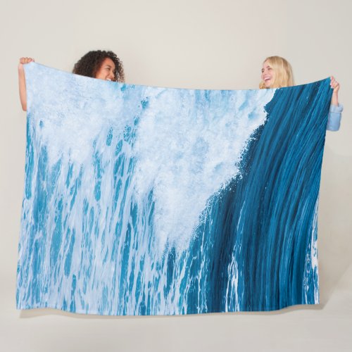 Wonderful Sea Waves Best gift for nature lovers  Fleece Blanket