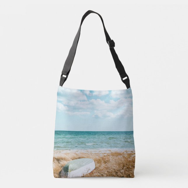 Wonderful Seascape Crossbody Bag (Back)