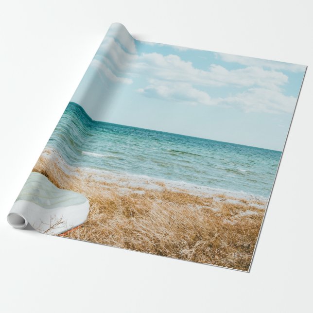 Wonderful Seascape Wrapping Paper (Unrolled)