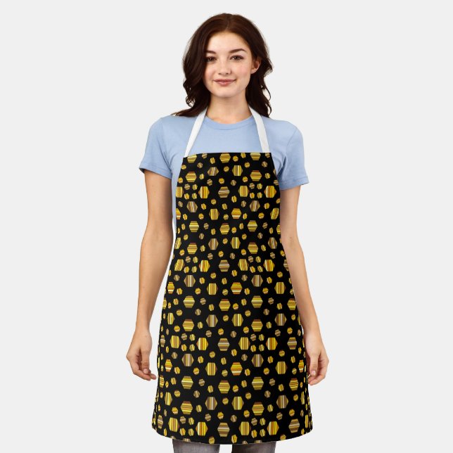 Wonderful Shapes Abstract Pattern Apron (Worn)