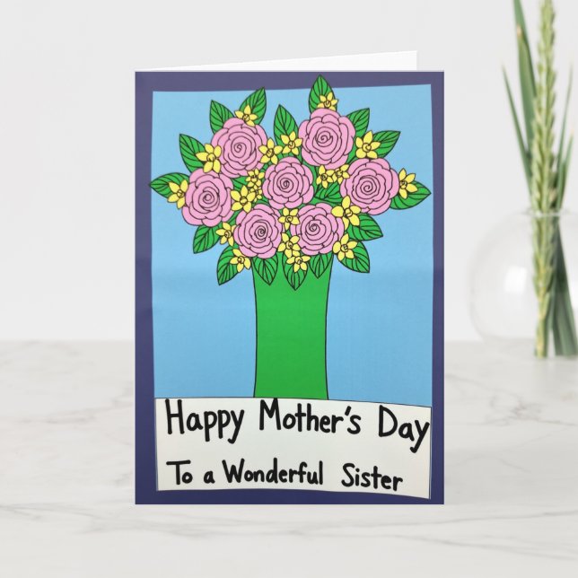 Wonderful Sisters Day Art Card (Front)