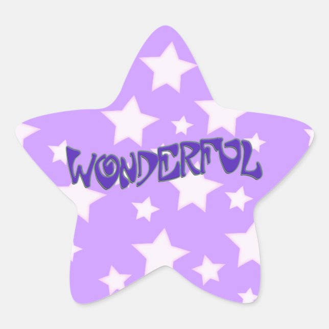 Wonderful Star Sticker (Front)