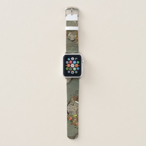 Wonderful steampunk clock apple watch band