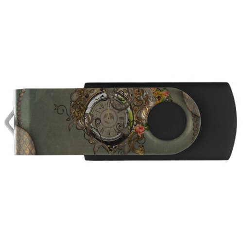 Wonderful steampunk clock flash drive