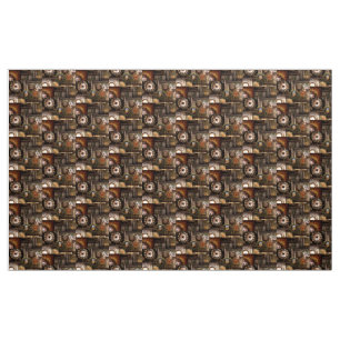 Wonderful steampunk design fabric